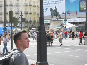 Gustavo na Puerta del Sol