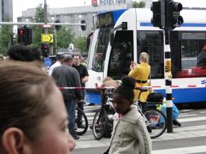 Acidente tram Amsterdam 2012