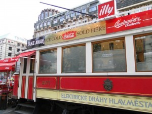 Tram Café na Václavské náměstí