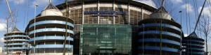 Foto panoramica que tiramos do estádio do Man City