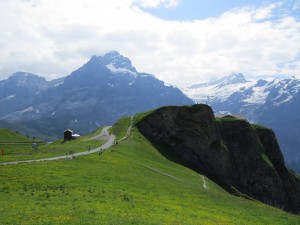 Geleira vista de Grindelwald First