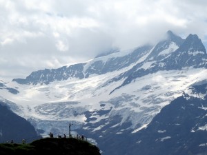 Geleira vista de Grindelwald First