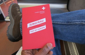 certificado que recebemos após comprar o bilhete para o Jungfraujoch