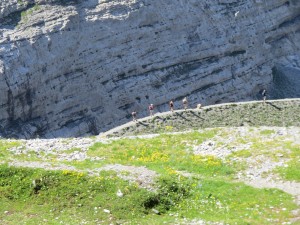 Trecho da viagem de trem entre Kleine-Scheidegg e Jungfraujoch