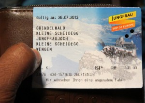 Bilhete de Grindelwald para o Jungfraujoch
