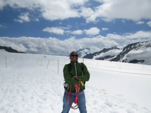 Tyrolienne no Jungfraujoch