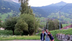 coreanas e eu em Grindelwald