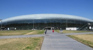 Gare de Strasbourg com sua cobertura de vidro