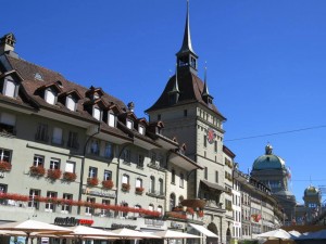 Bärenplatz e o Bundeshaus no fundo