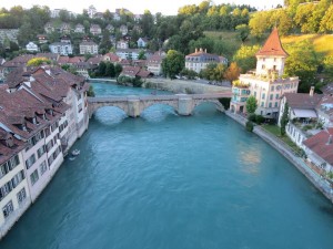 Vista do Rio Aare da Nydeggbrücke