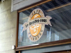 Café Le Rendez-vous na Place de Nova Friburgo em Fribourg