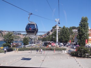 Subindo no teleférico de Gaia